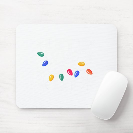 Let's Get Lit Christmas Lights  Mousepad (Mit Mouse)