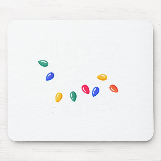Let's Get Lit Christmas Lights  Mousepad (Vorne)