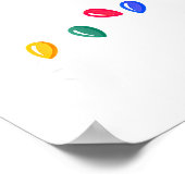 Let's Get Lit Christmas Lights  Poster (Ecke)