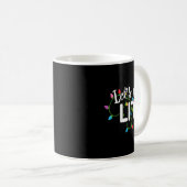 Lets Get Lit Funny Christmas Drinking Apparel Xma Kaffeetasse (VorderseiteRechts)