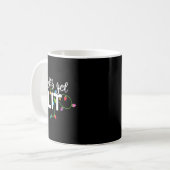 Lets Get Lit Funny Christmas Drinking Apparel Xma Kaffeetasse (Vorderseite Links)