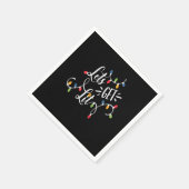 Let's Get Lit Funny Christmas Lights Xmas Maching  Serviette (Ecke)