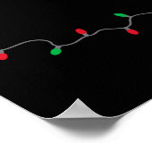 Lets Get Lit Funny Christmas Quote Poster (Ecke)