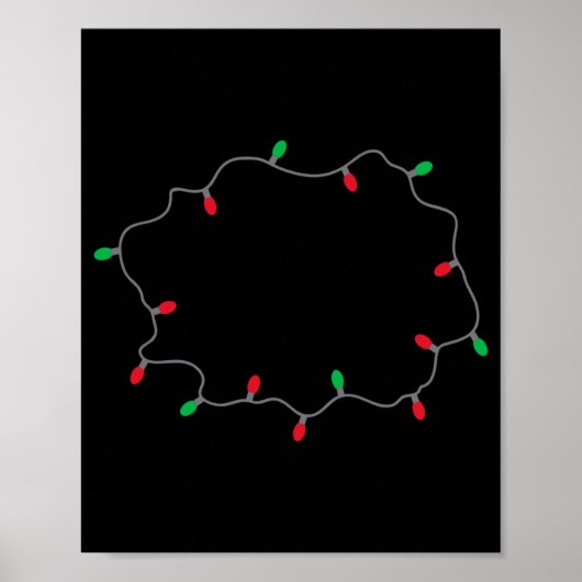 Lets Get Lit Funny Christmas Quote Poster (Vorne)