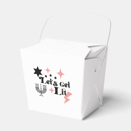 Let's Get Lit gift box Hanukkah gift box Geschenkschachtel (Vorderseite)
