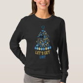 Let's Get Lit Hanukkah Christmas Merry Chrismukkah T-Shirt (Vorderseite)