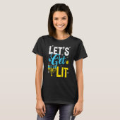Let's Get Lit Menorah Hanukkah Jewish T-Shirt (Vorne ganz)