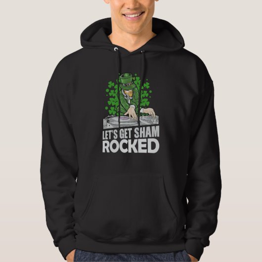 Let's Get Shamrocked St Patrick's Party DJ Leprech Hoodie (Vorderseite)