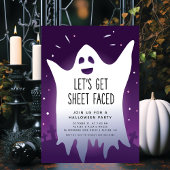 Let's Get Sheet Faced Halloween Einladung