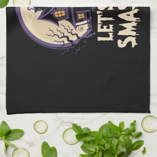 Let's Get Smashed Halloween Geschirrtuch (Gefaltet)