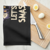 Let's Get Smashed Halloween Geschirrtuch (Viertel Falte)