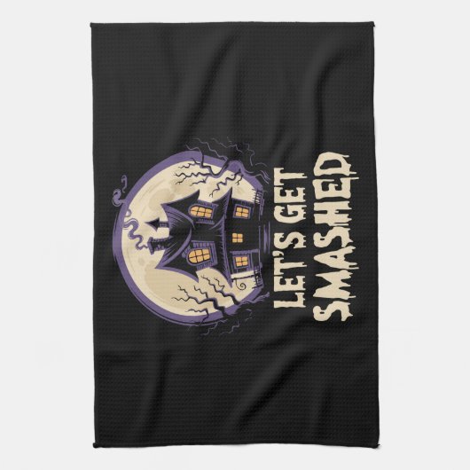 Let's Get Smashed Halloween Geschirrtuch (Vertikal)