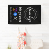 Let's Get Social Media Webseite Benutzerdefinierte Banner (Insitu)