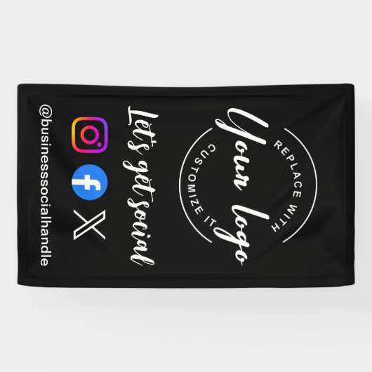 Let's Get Social Media Website Custom-Logo Banner (Horizontal)