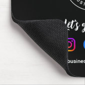 Let's Get Social Media Website Custom-Logo Mousepad (Ecke)