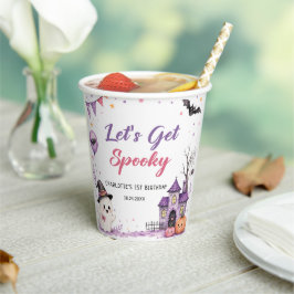 Let's Get Spooky Halloween Birthday Paper Cups Pappbecher