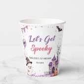 Let's Get Spooky Halloween Birthday Paper Cups Pappbecher (Rückseite)