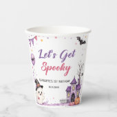Let's Get Spooky Halloween Birthday Paper Cups Pappbecher (Vorderseite)