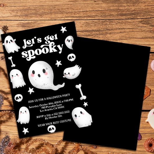 Let's Get Spooky,Halloween party Einladung