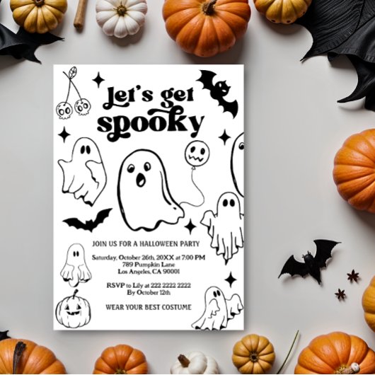 Let's Get Spooky,Halloween party Einladung