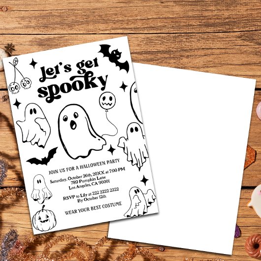  Let's Get Spooky,Halloween party Einladung