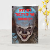 Let's get together for Halloween. Karte (Gelbe Blume)