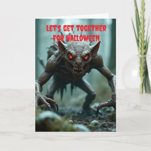 Let's get together for Halloween. Karte (Vorderseite)