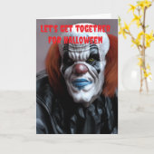 Let's get together for Halloween. Karte (Gelbe Blume)