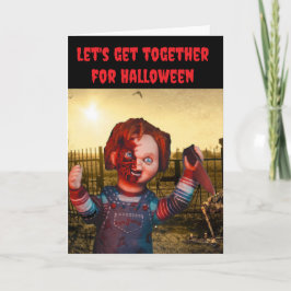 Let's get together for Halloween. Karte