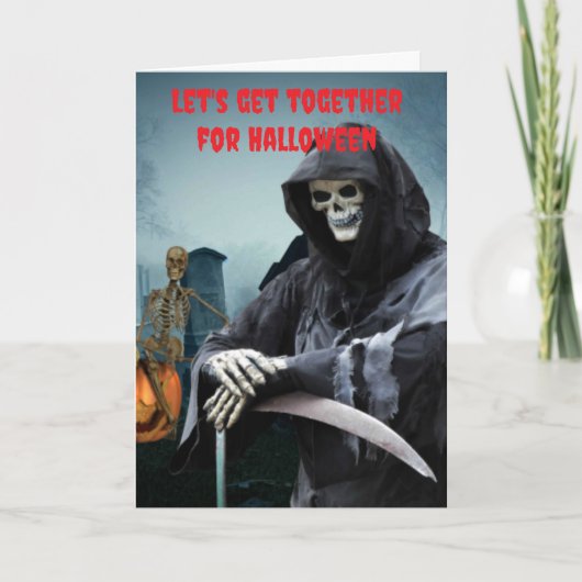 Let's get together for Halloween. Karte (Vorderseite)