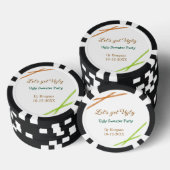 Let's get ugly Christmas ugly sweater Partyorange Pokerchips (Stapel)