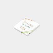 Let's get ugly Christmas ugly sweater Partyorange Post-it Klebezettel (angewinkelt)