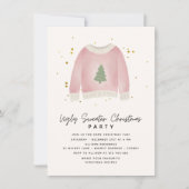 Let's get Ugly Fun Ugly Sweater Christmas Party Einladung (Vorderseite)