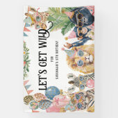 Let's Get Wild Jungle Birthday Party Banner (Vertikal)