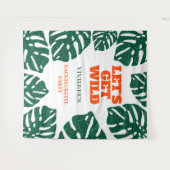 Let's Get Wild Tropical Bachelorette Party Wandteppich (Vorderseite (Horizontal))