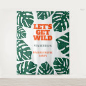 Let's Get Wild Tropical Bachelorette Party Wandteppich (Vorderseite)