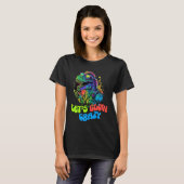 Let's Glow Crazy Dinosaur Glow Party for kids adu T-Shirt (Vorne ganz)
