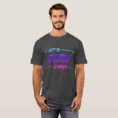 Let's Glow Crazy Neon Light Glow in the Dark Party T-Shirt (Vorne ganz)