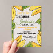 Let's Go Bananas Any Age Birthday Party Acryleinladungen (Insitu (Handheld))