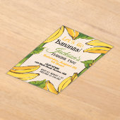 Let's Go Bananas Any Age Birthday Party Acryleinladungen (Ablage )