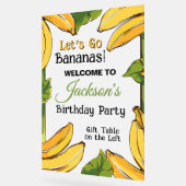 Let's Go Bananas Any Age Birthday Party Acrylschild (Winkel)