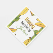 Let's Go Bananas Any Age Birthday Party Serviette (Ecke)