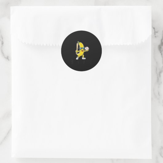 Let's Go Bananas Funny Banana Merch Runder Aufkleber (Tasche)