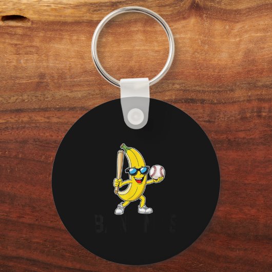 Let's Go Bananas Funny Banana Merch Schlüsselanhänger (Vorderseite)