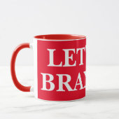 LET'S GO BRANDON 11oz rote und weiße Tasse (Links)