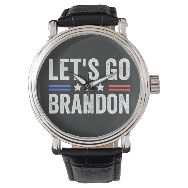 Let's Go Brandon Armbanduhr (Vorderseite)
