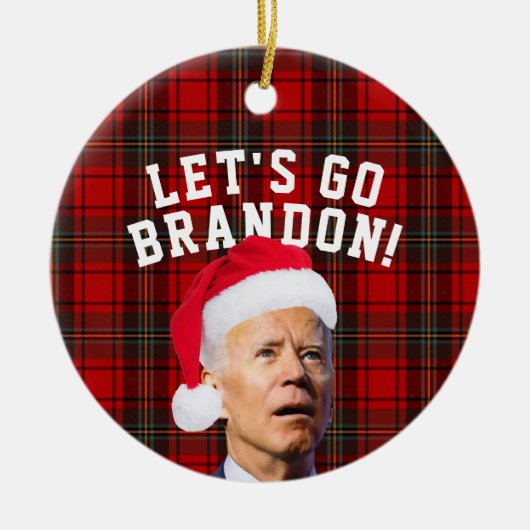 Let's Go Brandon Biden Weihnachtsschmuck Funny (Vorne)