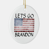 LET'S GO BRANDON CHRISTMAS Ornament (Rechts)