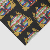 Let's Go Brandon Christmas Trump Snowflake Holiday Seidenpapier (Detail)