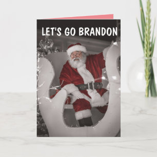 LET'S GO BRANDON CHRITMAS SANTA CLAUS Karten